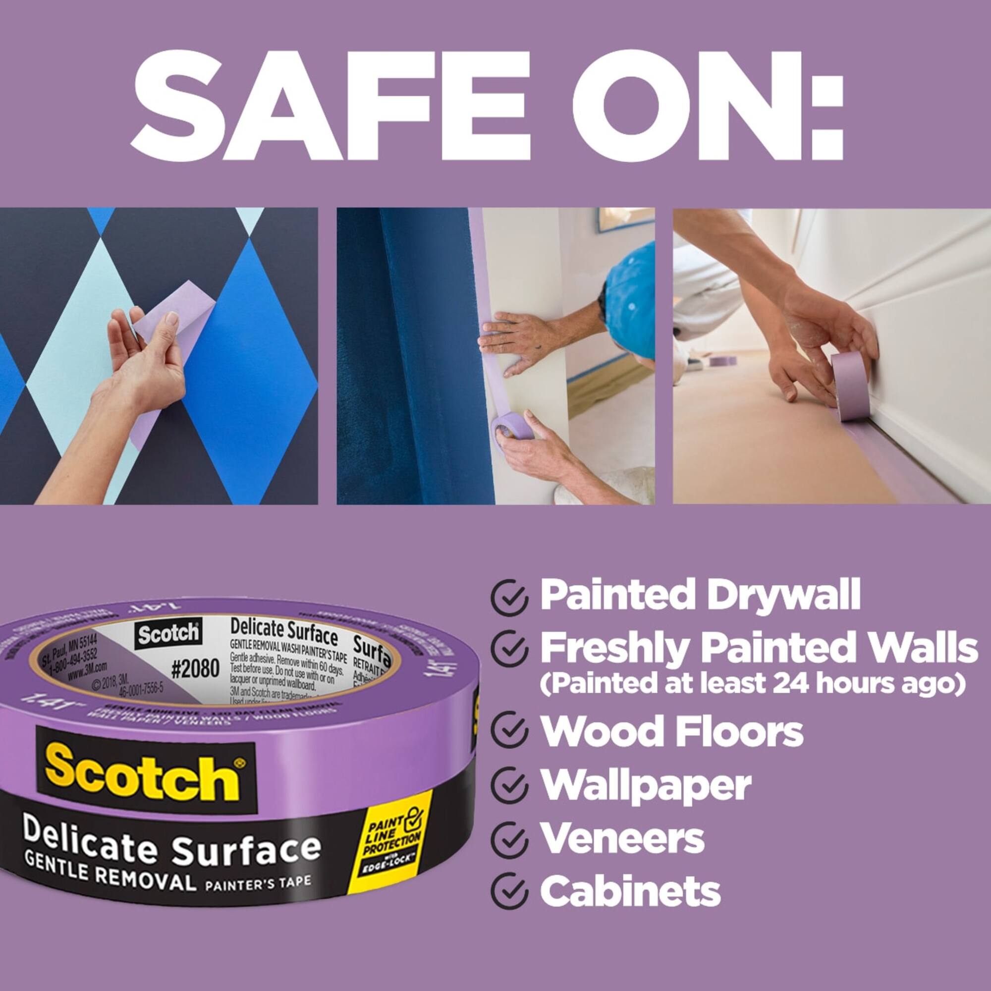 Scotch® 0.94" x 60yd. Delicate Surface Painter's Tape